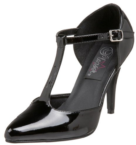 Pleaser VANITY-415, Damen Pumps - Schwarz (Schwarz (Blk Pat)) - 46 EU ( 13 UK )