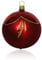 Lauschaer Glas Christbaumkugeln rot Glanz/matt 4 Stück d 10cm Christbaumschmuck Weihnachtsschmuck mundgeblasen,handdekoriert