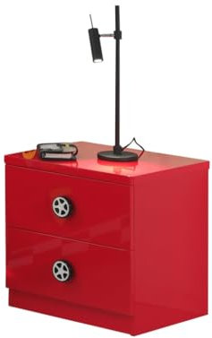 Vipack 'Autobett sc865nar Monza Nachttisch MDF Rot 50 x 40 x 43 cm