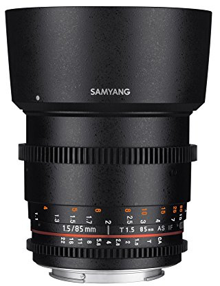 Samyang - Lente de Enfoque Manual para vídeo para cámaras réflex Digitales (85 mm, T1.5)