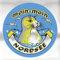 HSK (301492) Auto-Aufkleber rund mit Spiegelfolie - Moin-Moin NORDSEE - Gr. ca. 7.5cm - Aufkleber Emblem Stick