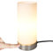 Jago® Lampe Table Tactile - Lot de 1 ou 2, Forme de Cylindre, Ampoule E14, Max 40W ou LED Dimmable, Hauteur 25cm, 3 Niveaux d’Intensité - Lanterne Chevet, à Poser (1 Pièce)