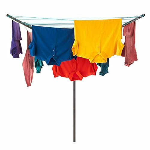 Guaranteed4Less Garden Rotary Clothes Dryer 50M Washing Line Airer 4 Arm Outdoor Indoor Laundry