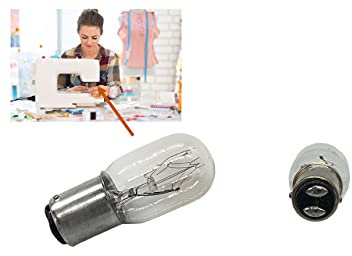 Telliswelt Glühbirne Glühlampe 15 w 220/240V Nähmaschine Bajonett Steckfassung fassung Nähmaschiene warmweiß
