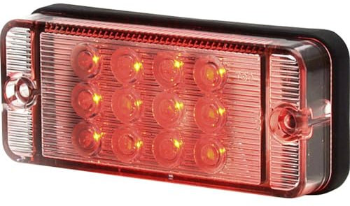 SecoRüt Nebelschlussleuchte Offene Kabelenden Nebelschlussleuchte hinten 12 V, 24 V Rot Klarglas