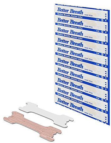 100x Schnarchstopper Nasenpflaster Ideal gegen Schnarchen, bessere Atmung beim Schlafen, Sport, laufende Nase - Premium-Nasenstreifen gegen Schnarchen, hautfarben, Größe: 66x19mm