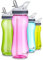 AceCamp Tritan 15534 Trinkflasche Sport Trinkflasche Auslaufsicher BPA Frei mit Strohhalm Pink 550ml