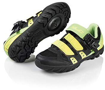 XLC Unisex All MTN-Shoes CB-M09, Schwarz, gelb, grün, 43 EU