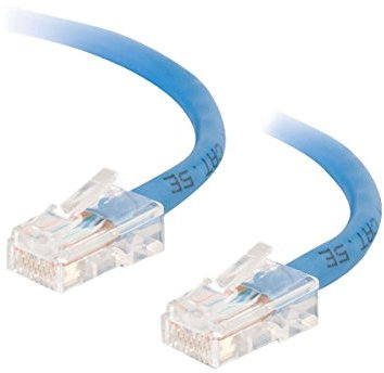C2G 1M Cat5e Network Crossover Patch Cable. Xover Ethernet Cable, Peer-to-Peer Computer Lead. BLUE CAT5E PVC UTP