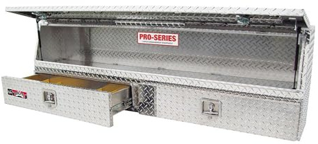 Brute 80-TBS200-90D-BD Pro Series 90 Contractor TopSider Polished Aluminum Tool Box with Doors & Drawers