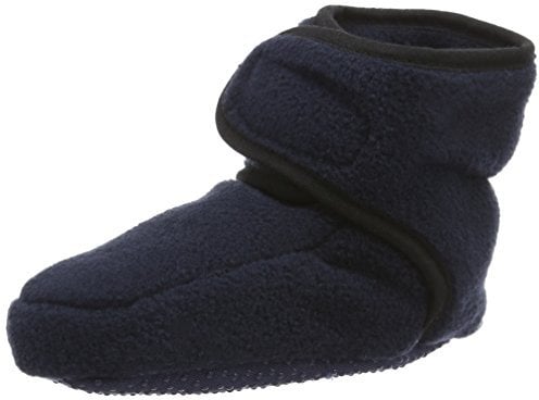 Playshoes Unisex Kinder Baby Fleeceschuhe Krabbelschuhe, Marine, 18/19 EU