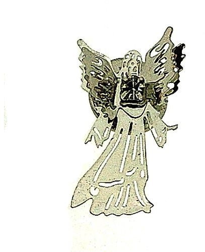 Juego de cristal Ángel de la guarda broche plateada de equilibrio