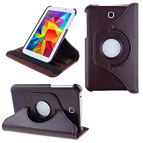 COOVY® 2.0 Etui pour Samsung Galaxy TAB 3 7.0 GT-P3200 GT-P3210 SM-T210 SM-T211 Coque de protection rotation 360° smart Housse Cover Case Stand | marron