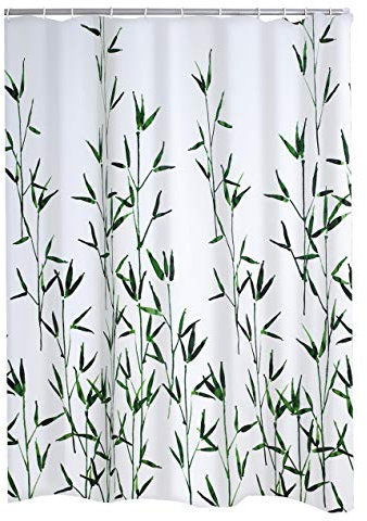 RIDDER Duschvorhang Textil Bambus grün 180x200 cm