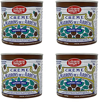 Clément Faugier - Crème de Marrons de l'Ardèche - 500g - Lot de 4