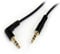 StarTech.com MU6MMSRA 6 feet Slim 3.5mm to Right Angle Stereo Audio Cable - M/M, Black