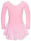 tanzmuster ® Ballettkleid Mädchen Langarm - Anna - aus weichem Baumwollstoff mit Glitzersteinen und Chiffon Röckchen fürs Kinder Ballett Ballettbodyin rosa, Größe:104/110