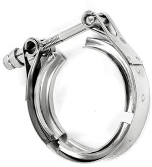 X-Parts V-Band Schelle 57mm (2,25) Silber - Top Qualität - Hochwertige Verarbeitung - Flansch - ca. 110 mm - M8 Gewinde - 13 mm Schlüsselweite - Perfekt für Turbo- und Hochleistungsfahrzeuge