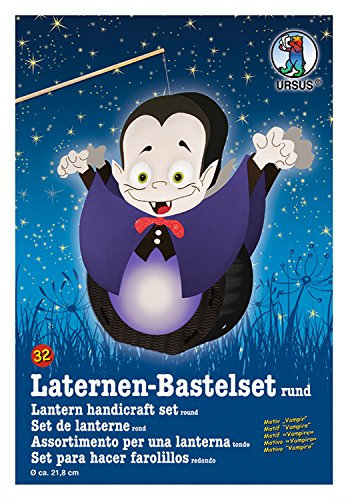 Ursus 18700032 - Laternen-Bastelset, Vampir, ca. 34 x 37 cm