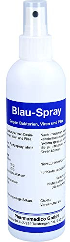 Blau-Spray gegen Bakterien, Pilze und Viren, 200 ml Lösung