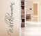 Wandtattoo-Günstig G089 Wort Willkommen Wandaufkleber Wandsticker Flur Wohnzimmer dunkelgrau (BxH) 25 x 90 cm