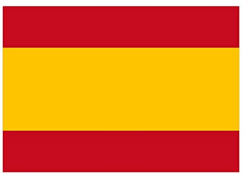 Samunshi® Spanien Flagge Aufkleber Autoaufkleber in den Nationalfarben - 20x14cm