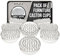 Medipaq Spiked Carpet Protector Cups - 8 Pack Carpet Protectors for Furniture Legs - 5.4 cm Outer Diameter Caster Cups to Protect Carpet from Dents