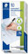 STAEDTLER Folienstift non-permanent Lumocolor, schwarz, wasserlöslich, Made in Germany, lange Lebensdauer, F-Spitze mit Linienbreite ca. 0,6 mm, 10 schwarze Universalstifte im Kartonetui, 316-9