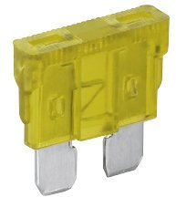 10 Stueck KFZ / Auto - Sicherung 19x19x5 mm 20A gelb