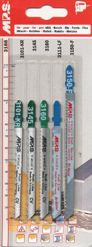 5 MPS Profi-Qualität Stichsägeblätter - Holz - Metall Stichsägeblatt 3188