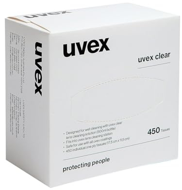 Uvex 9991-000 Cleaning Tissue For 9990-000, Pack Of 450