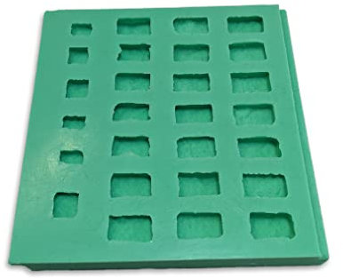 Unbekannt Giessform Silikonform Verkleider Verblender Krippenbausteine Set 20