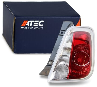 ATEC Germany 1x Heckleuchte rechts Blinker weiß ohne Lampenträger Kompatibel mit FIAT 500 (312_)
