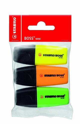 STABILO - Textmarker - BOSS MINI - gelb, grün, orange