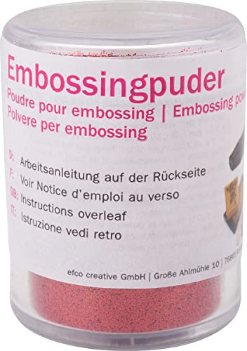 EFCO Einbrennpulver 10g Embossingpuder Stempelembossing Glitter-Rot