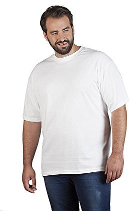 Premium T-Shirt Plus Size Herren, Weiß, 5XL