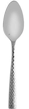Fortessa Lucca Faceted 18/10 Stainless Steel Flatware Table Spoon, Set of 12