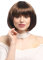 WIG ME UP - PW0114-P6 Sexy Party Perücke Bob Disco Kurz & Frech Go-Go Party Burlesque Mittelbraun Braun