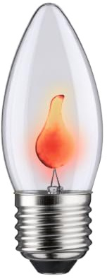 Paulmann 53100 Flickering Candle 3W E27 90mm 35mm Clear