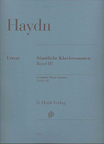 Haydn, Joseph - Sämtliche Klaviersonaten, Band III.Bd.3: Besetzung: Klavier zu zwei Händen