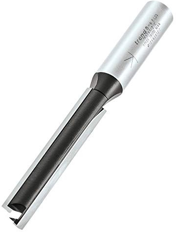 Trend Trade Straight Two Flute Router Cutter Bit, 1/2 Inch Shank, 12mm Cut Diameter & 63mm Length, Tungsten Carbide Tipped, TR37X1/2TC