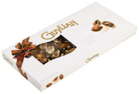 Guylian Meeresfrüchte Pralinen 500g – Original Premium Belgische Pralinen mit Nuss-Nougat Füllung und Marmorierung aus Zartbitter-, Vollmilch- und weißer Schokolade (1 x 500g)