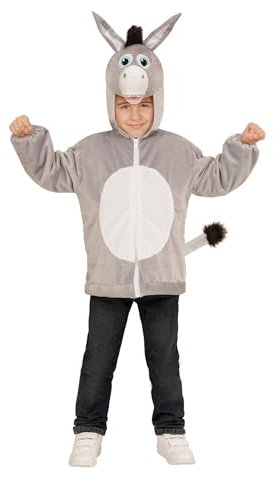 W WIDMANN MILANO Party Fashion - Kinderkostüm Esel aus Plüsch, Tierkostüm, Faschingskostüme