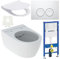 Geberit Duofix Vorwandelement Geberit iCon WC spülrandlos mit Beschichtung WC Sitz SoftClose Drückerplatte Komplettset