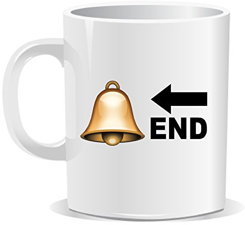 Bell End Mug | Secret Santa Mug | Christmas Xmas | Naughty Swearing Rude Novelty Joke Funny | Tea Coffee | Work Shop Office | Under 10 Pounds Ideas | by Ellis Graphix (TM)