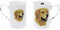 (BB29) Set of 2 Bone China BEAKERS/Mugs Golden Retriever Dog Presentation Gift Boxed- Lovely Gift Kirsty Jayne China