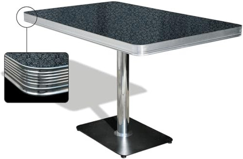 Bel Air Dining Table Dining Table Dining Table Office Tables Canteen Table Gastro Table Bistro Table - Versatile Tables for Catering, Office, Dining Room & Lounge (Blackstone)
