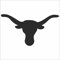 INDIGOS UG Aufkleber - Autoaufkleber - JDM - Die Cut - Longhorn Steer Decal Auto Laptop Window Vinyl - Folie Sticker - schwarz - 149mm x78mm