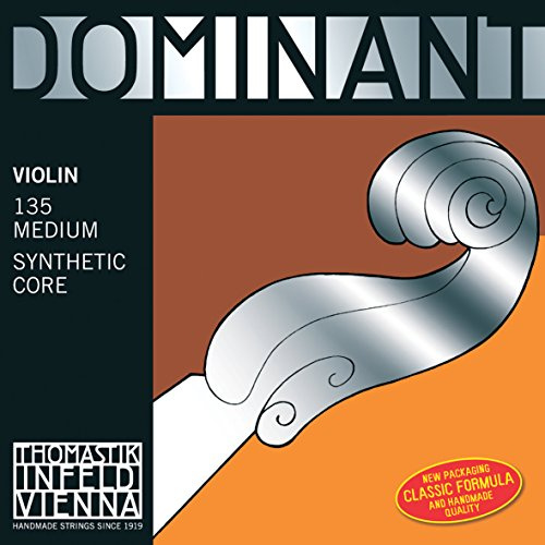 Thomastik-Infeld Dominant Violin G String, 1/4 Size, Medium Tension - 133.14 - Synthetic Core, Silver Wound - Clear & Balanced Tone, The Reference Standard for Violin
