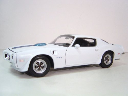 Welly 1972 Pontiac Firebird Trans 12566, Weiß/Blau, 1:18 Die Cast